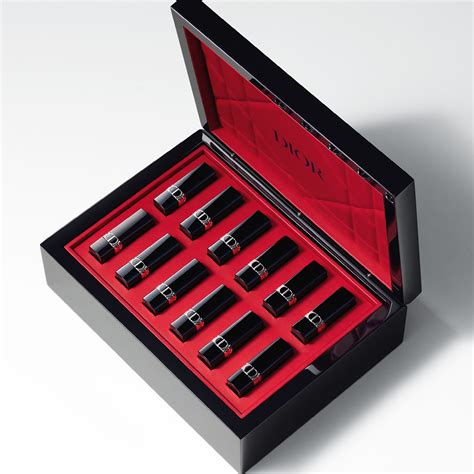 dior perfume and lipstick set|Exceptional Wood & Leather Rouge Dior Set: 24 Lipsticks .